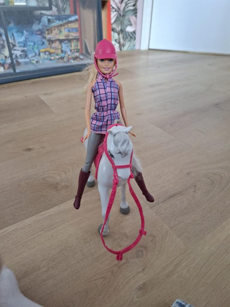 Paardrij Barbie, Ophalen of Verzenden, Zo goed als nieuw, Barbie