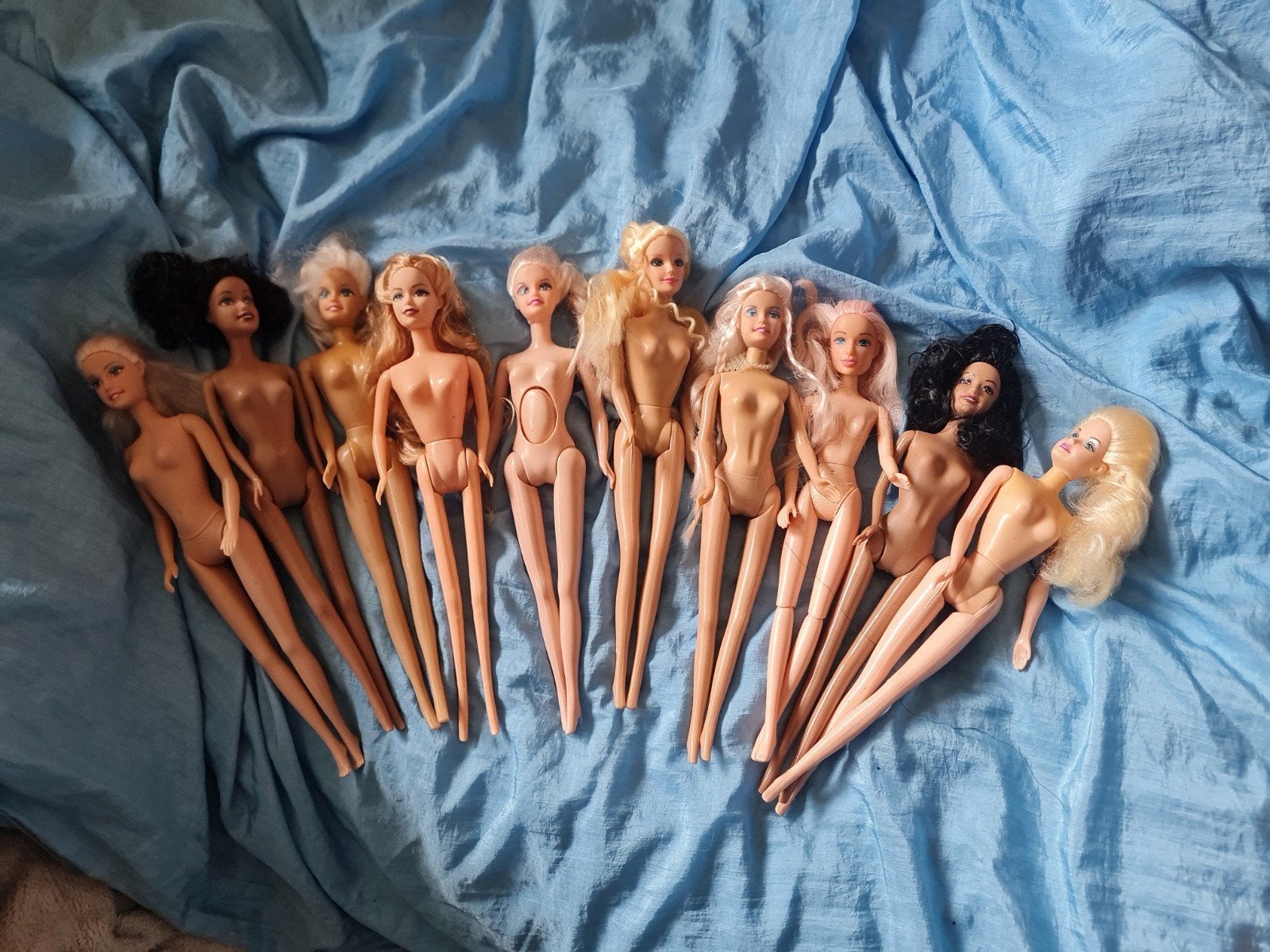 Set van 10 blote Barbie poppen (geen baby in zwangere pop), Kinderen en Baby's, Speelgoed | Poppen, Ophalen of Verzenden