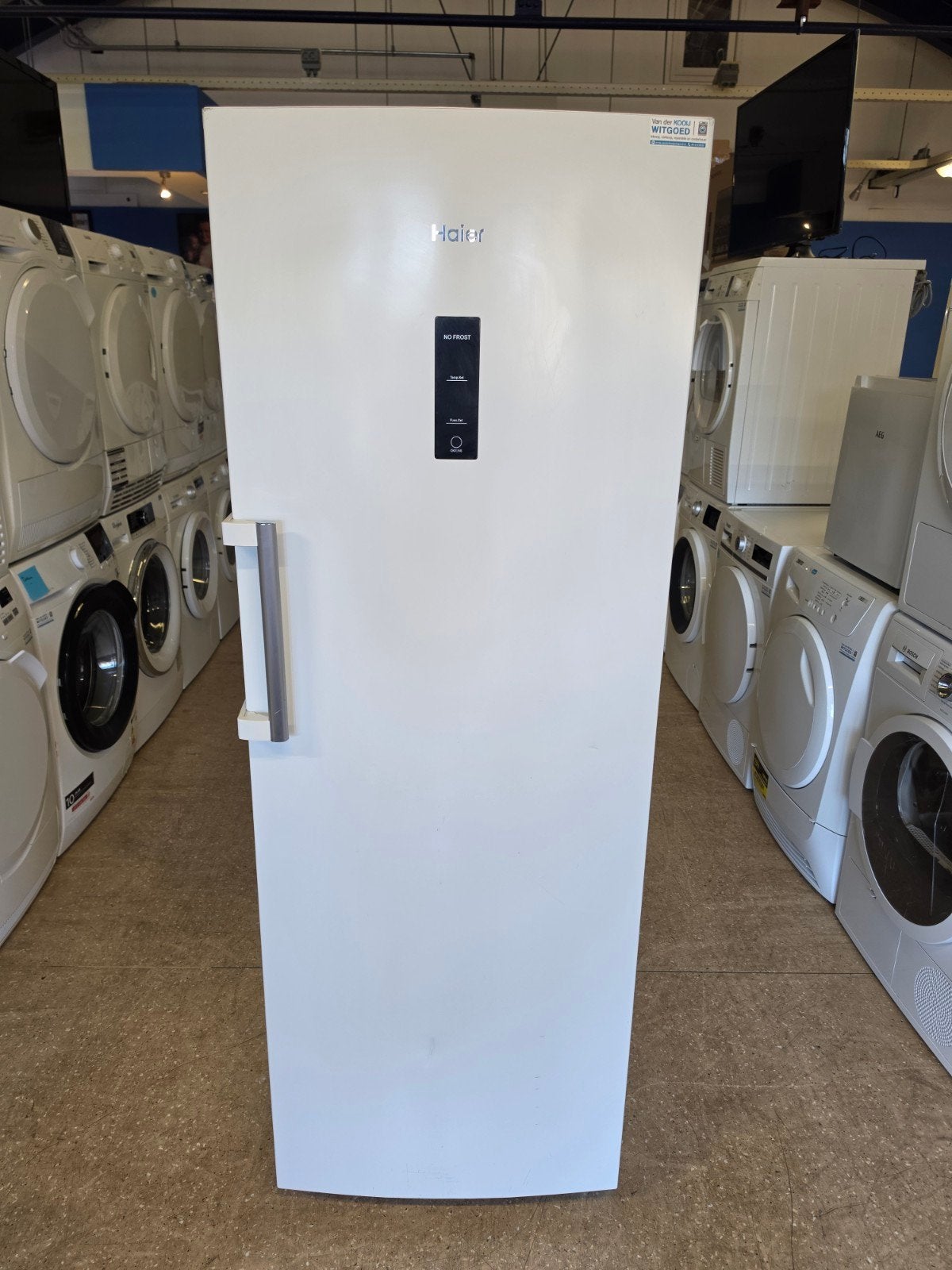 Haier vrijstaande vrieskast | No Frost | Gratis thuis 🚚✅️, Witgoed en Apparatuur, Vrieskast, Jirnsum, Haier, Zo goed als nieuw