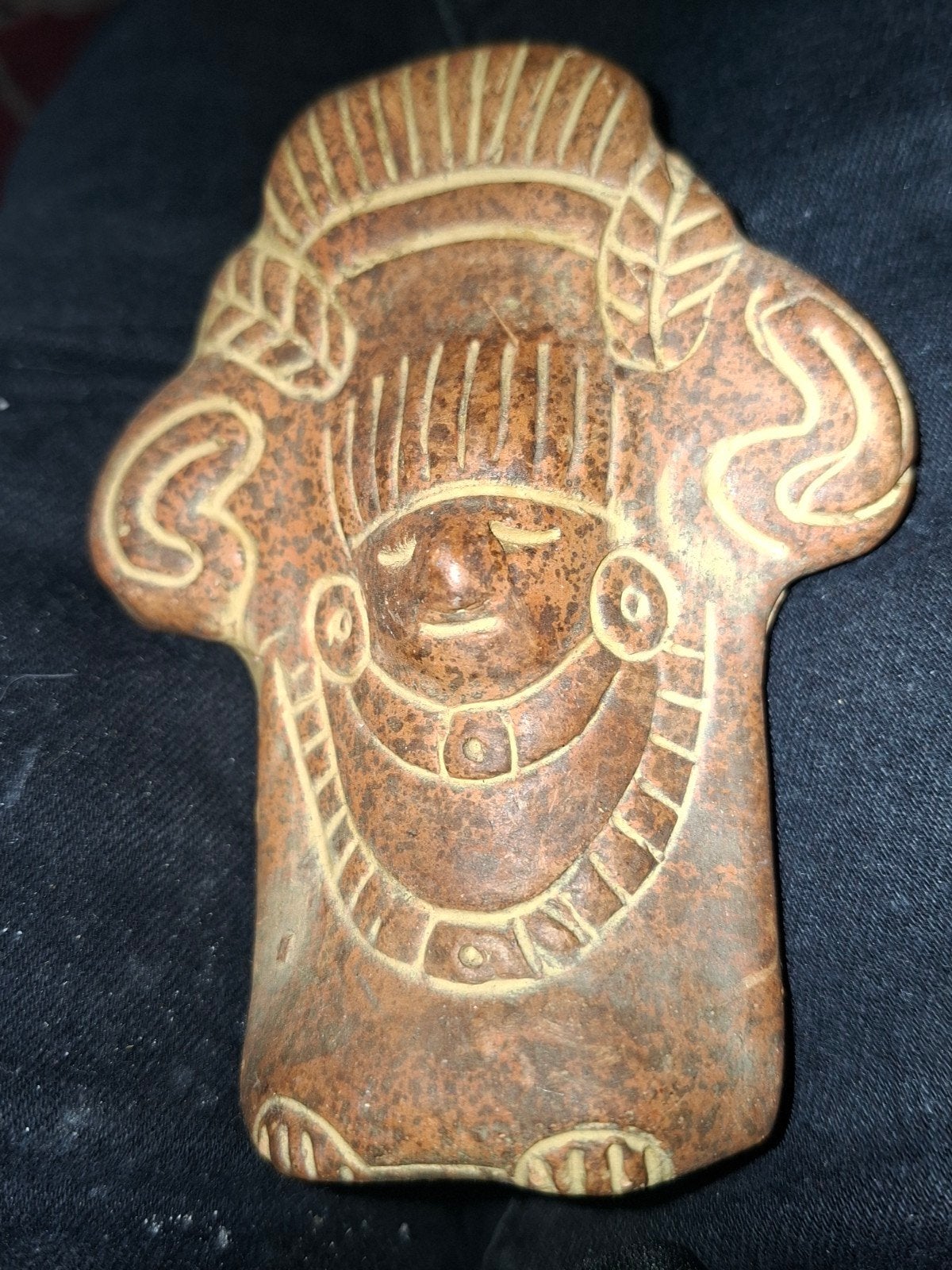 Antiek Mexicaans beeldje van steen/keramiek, Ophalen, Handgemaakt, Steen/keramiek, Beeld