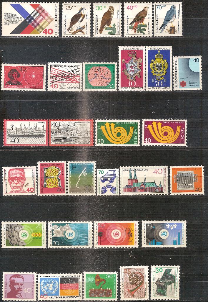 BRD jaargang 1973 postfris, Ophalen of Verzenden, Buitenland