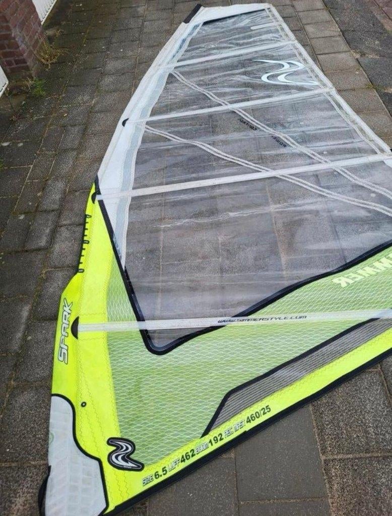 Uitgebreide windsurfset met 3 zeilen - Vaarklaar, Ophalen, Gebruikt, 300 cm of meer, Met vin(nen)
