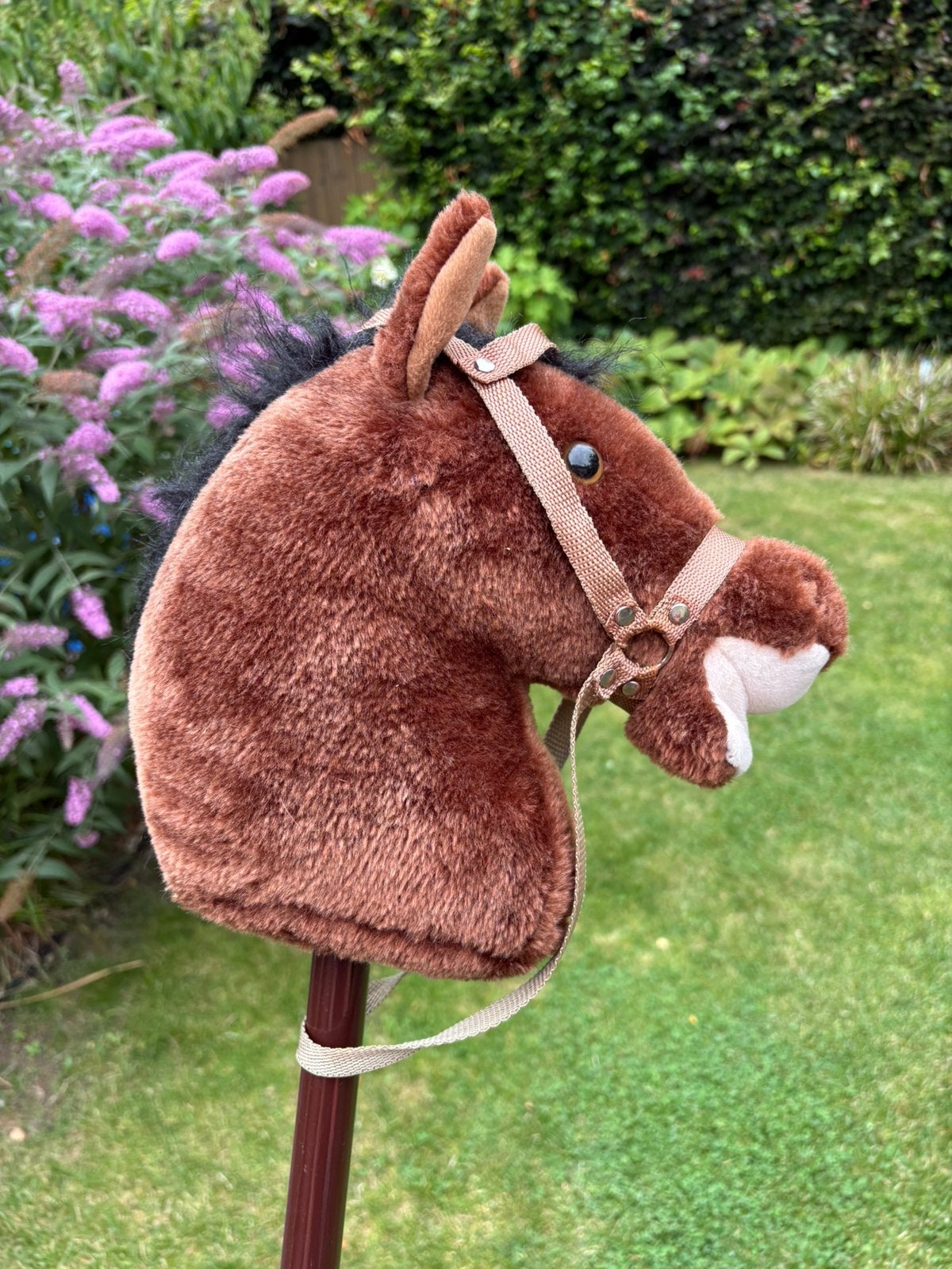 Stokpaard hobby horse bruin, Ophalen, Gebruikt