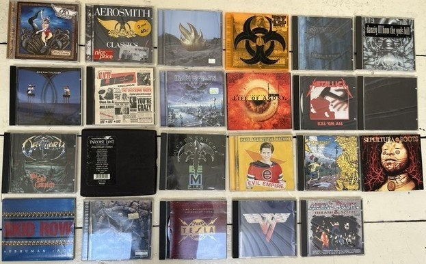 22xRock,o.a:Metallica,Slayer,Aerosmith,Dreamtheater,V.Halen, Ophalen of Verzenden, Gebruikt, Poprock, Album