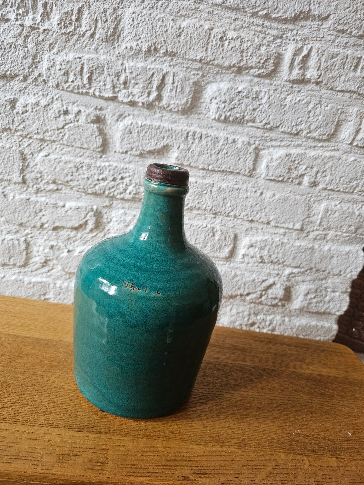 fles/vaas/kruik, Ophalen of Verzenden, Zo goed als nieuw, Natuurlijk materiaal, 25 cm