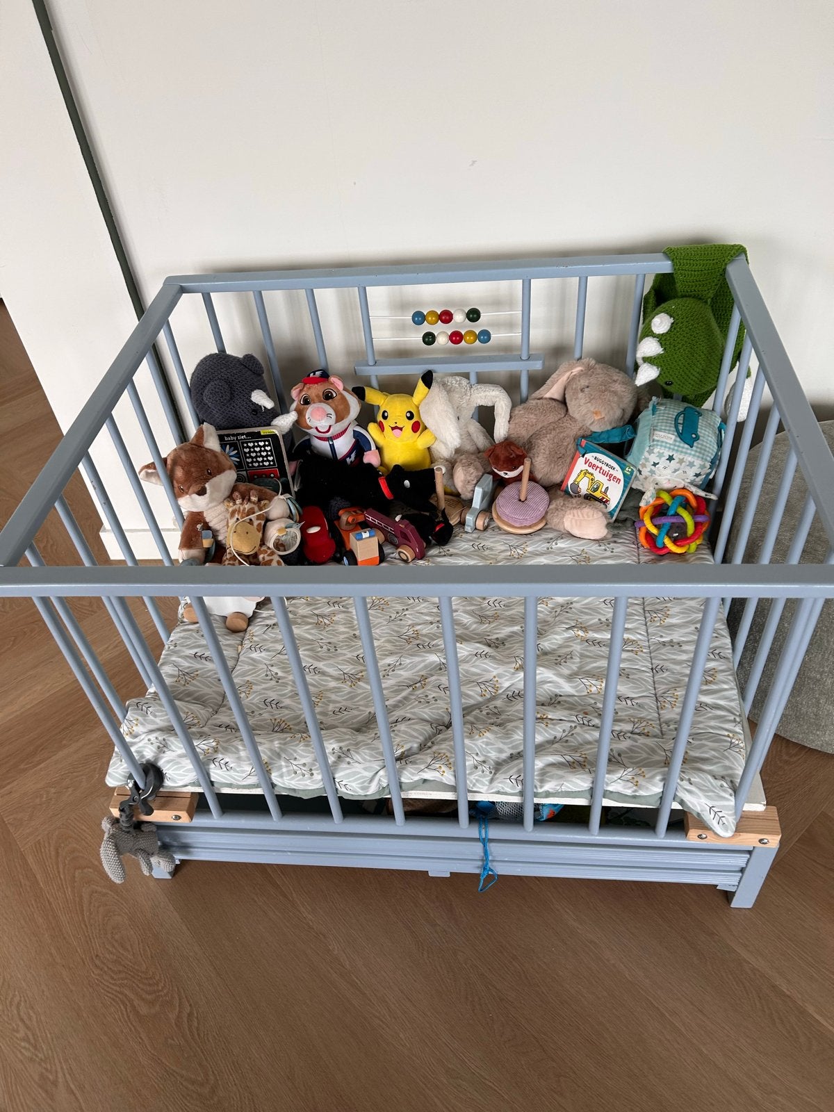 Stevig houten box - lichtblauw - 70x100 cm, Kinderen en Baby's, Ophalen, Gebruikt