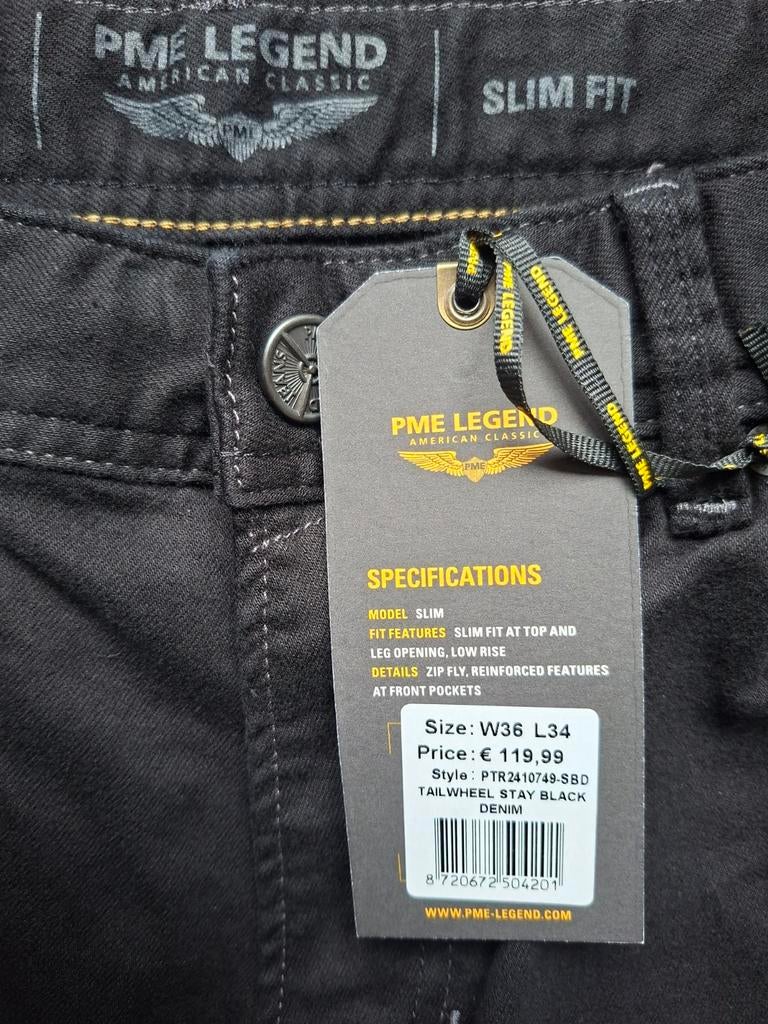PME LEGEND Tailwheel slimfit jeans W36 L34, Kleding | Heren, W36 - W38 (confectie 52/54), Zwart, Nieuw, Ophalen of Verzenden