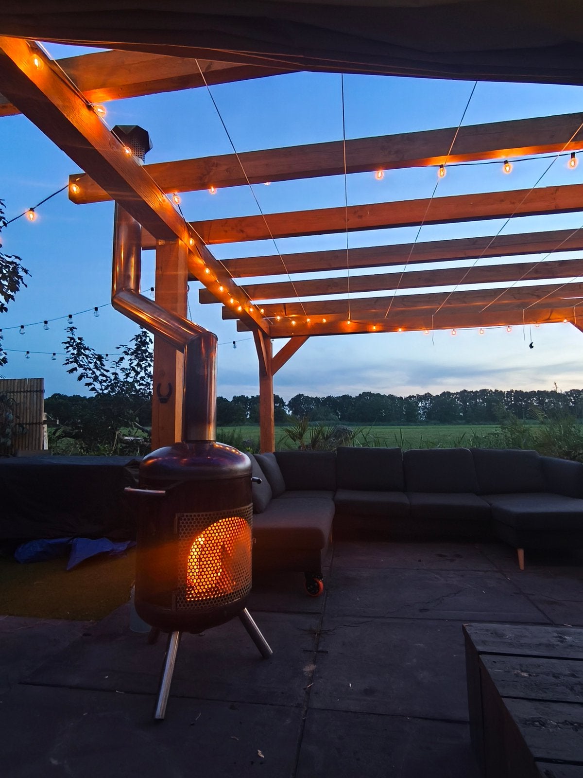 rvs terraskachel tuinkachel buitenhaard tuinhaard kachel, Ophalen of Verzenden, Nieuw