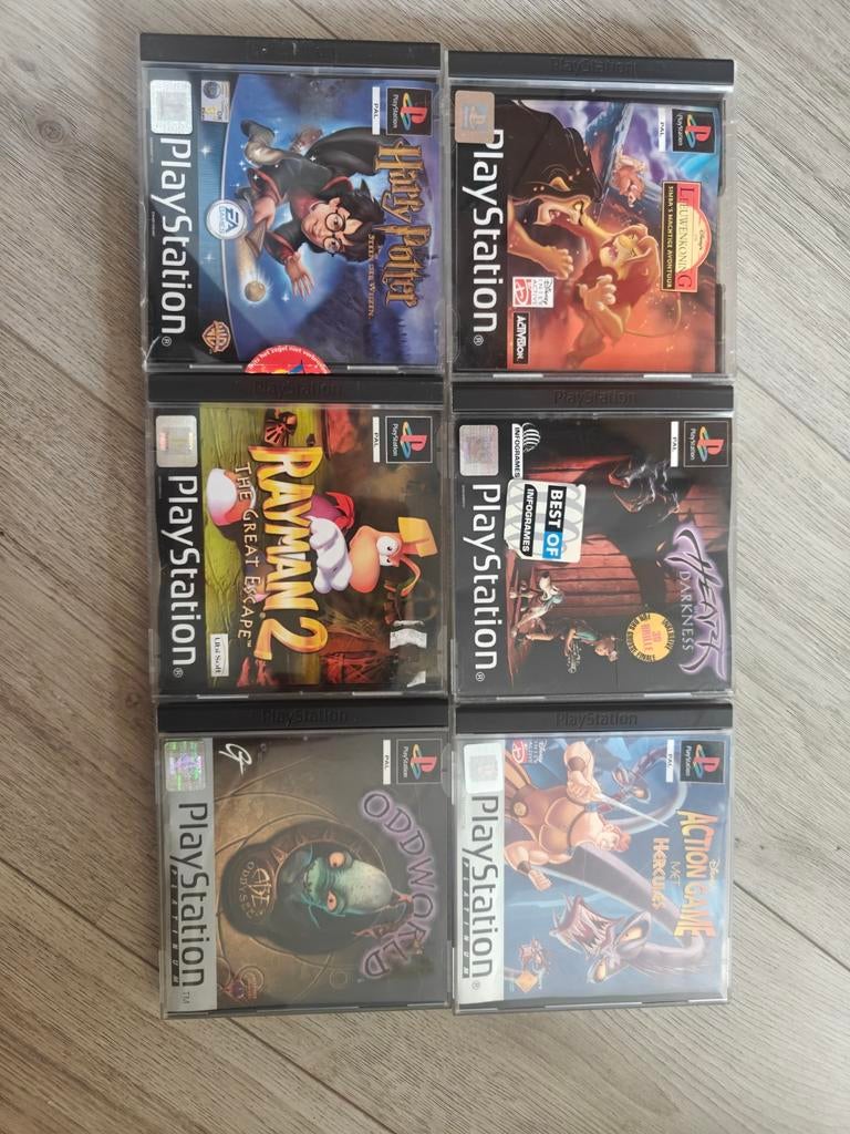 Hercules, oddworld, Rayman 2 en meer ps1, Avontuur en Actie, Gebruikt, 1 speler, Ophalen of Verzenden