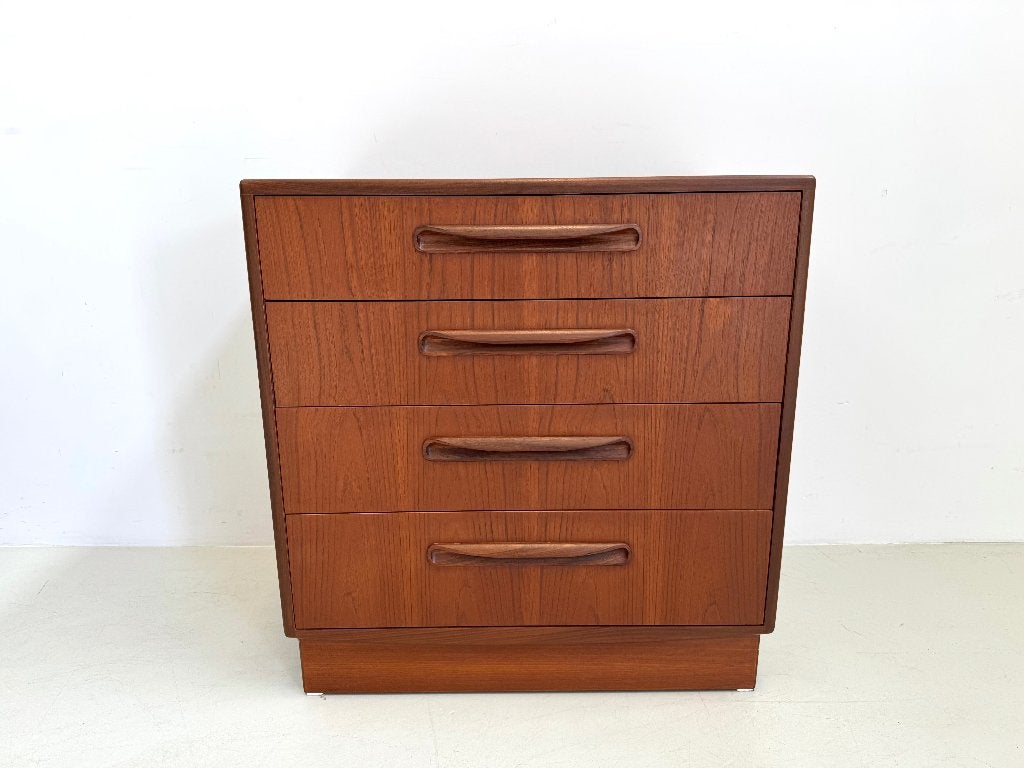 Vintage ladekast G-Plan., Huis en Inrichting, Kasten | Ladekasten, Ophalen, 50 tot 100 cm, Zo goed als nieuw, 3 of 4 laden