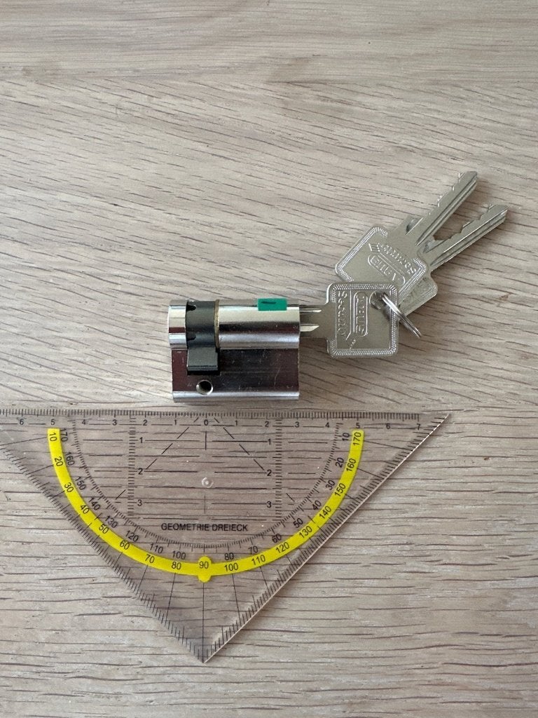 ABUS cilinderslot 30/10 met 3 sleutels, Ophalen of Verzenden, Gebruikt, Overige materialen, Slot