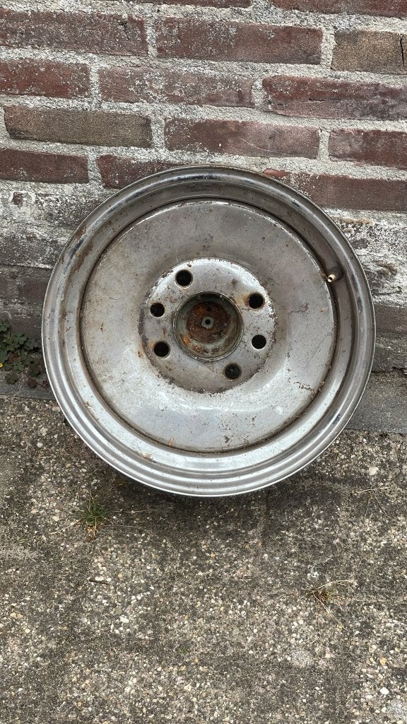 originele Mangels "VW Line" Stalen Velgen – 6Jx14 (4 stuks), Auto-onderdelen, Ophalen, 14 inch, Velg(en), 195 mm