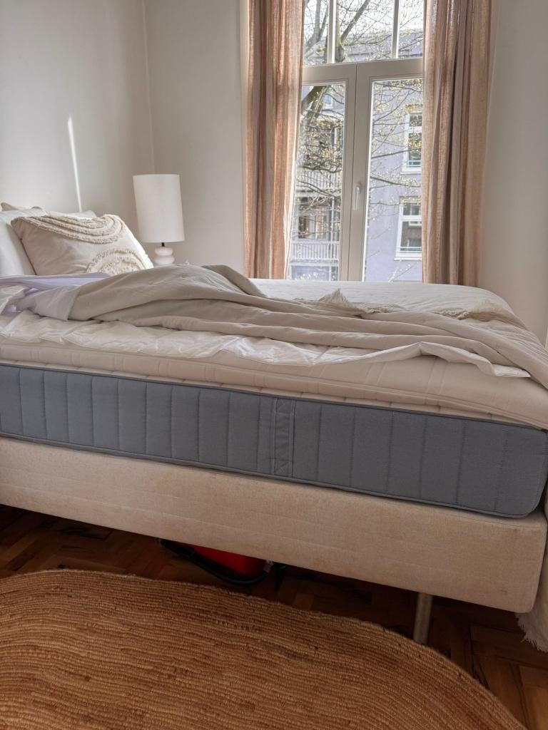 Compleet IKEA Bed 140x200 (Valevåg & Sultan), Huis en Inrichting, Ophalen, Gebruikt, Overige kleuren, Tweepersoons
