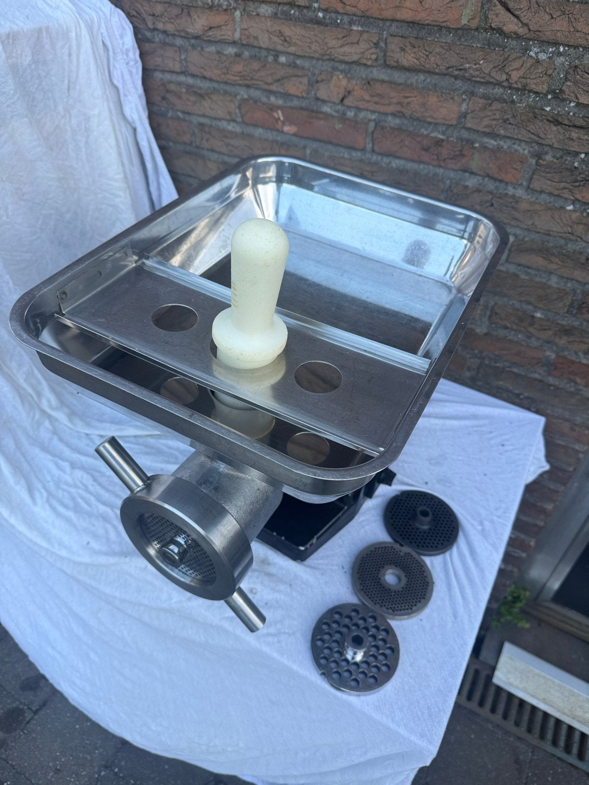 Professionele Vleesmolen Eureka - Made in Italy, Witgoed en Apparatuur, Minder dan 1 liter, Ophalen, Gebruikt, 1 snelheid