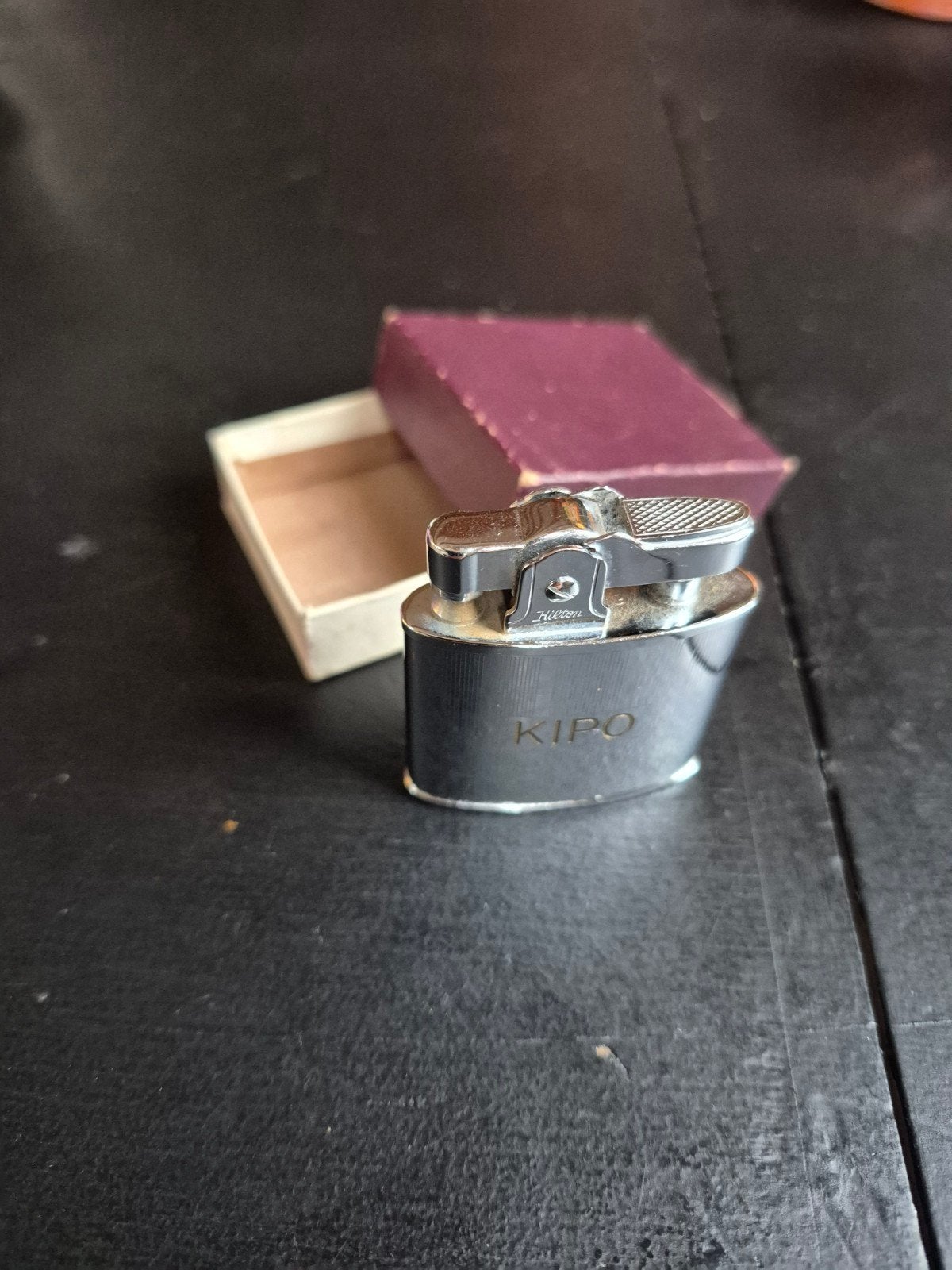 Vintage Kipo aansteker in origineel doosje, Ophalen of Verzenden, Zo goed als nieuw, Aansteker