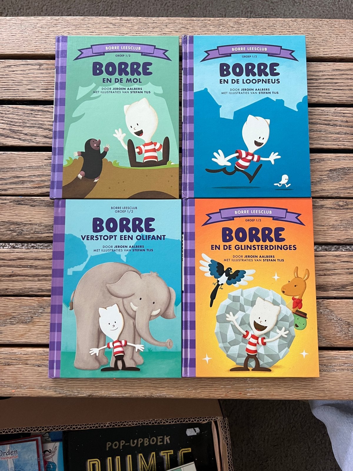 4x Borre Leesclub Boekjes - Jeroen Aalbers, Ophalen of Verzenden, Gelezen, Fictie algemeen