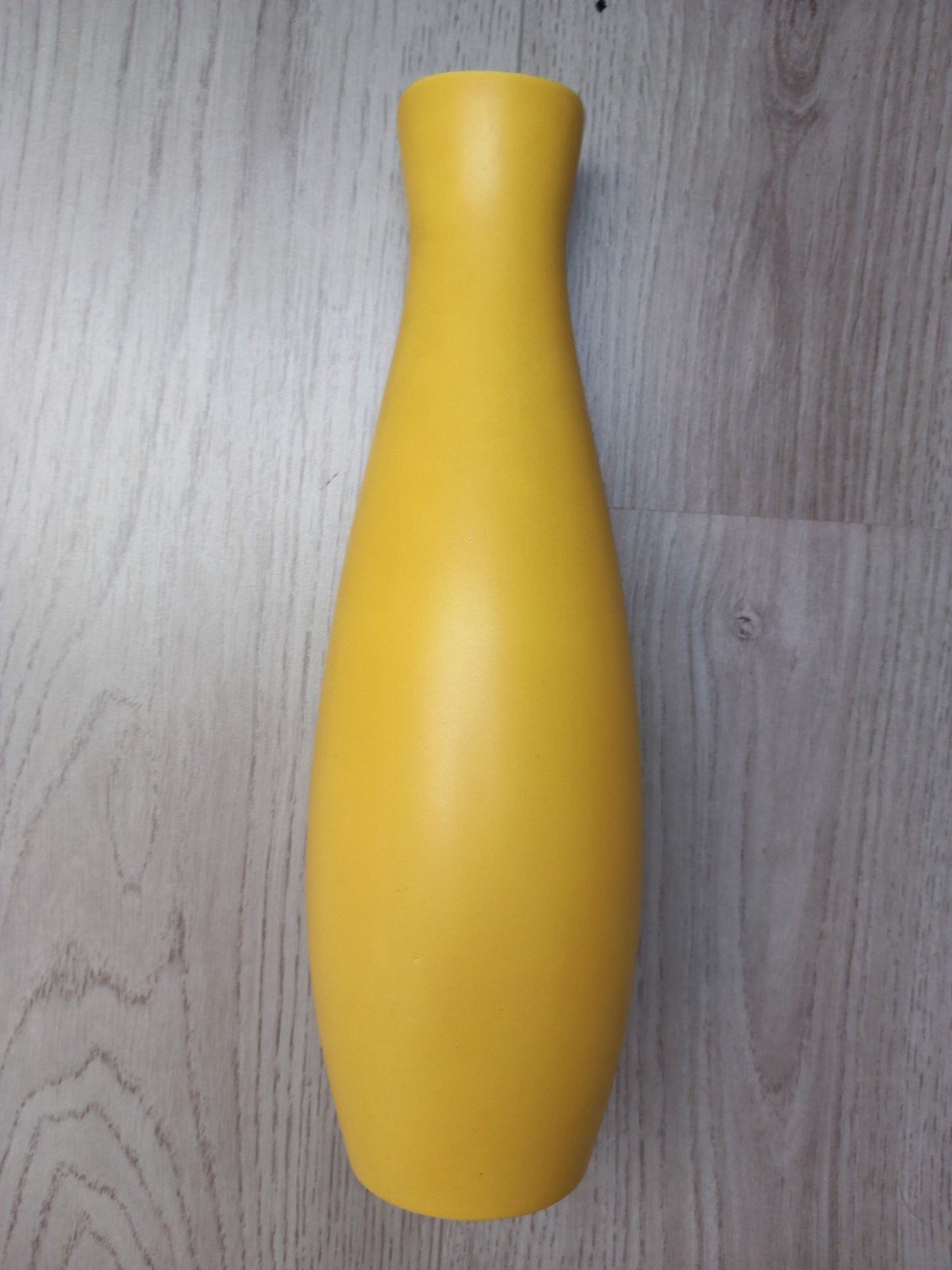 zeer fraaie Villeroy & Boch gele vaas kegelvorm Luxemburg, Huis en Inrichting, Gebruikt, Handgemaakt, Natuurlijk materiaal, Ophalen of Verzenden