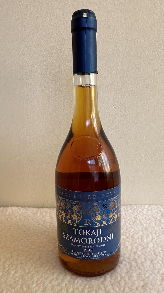 Zeldzame Tokaji Szamorodni uit 1998. 500ml 13% vol. Kosher, Overige gebieden, Ophalen of Verzenden, Witte wijn, Vol