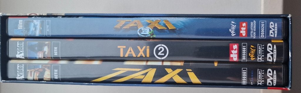 Taxi: The Trilogy DVD Boxset - Krasvrije DVD's, Actiekomedie, Nederlands, Ophalen of Verzenden, Zo goed als nieuw
