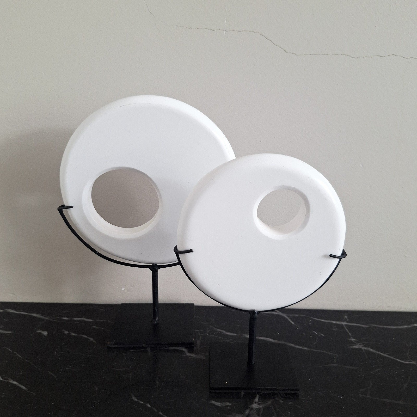 Mooie set witte ornamenten van steen  hotel chique, Ophalen of Verzenden, Zo goed als nieuw, X, X