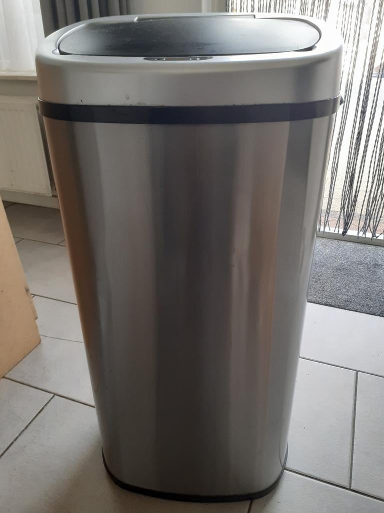 Grote vuilnisemmer vuilnisbak afvalemmer afvalbak prullenbak, 40 liter of meer, Ophalen, Rvs, 75 cm of meer