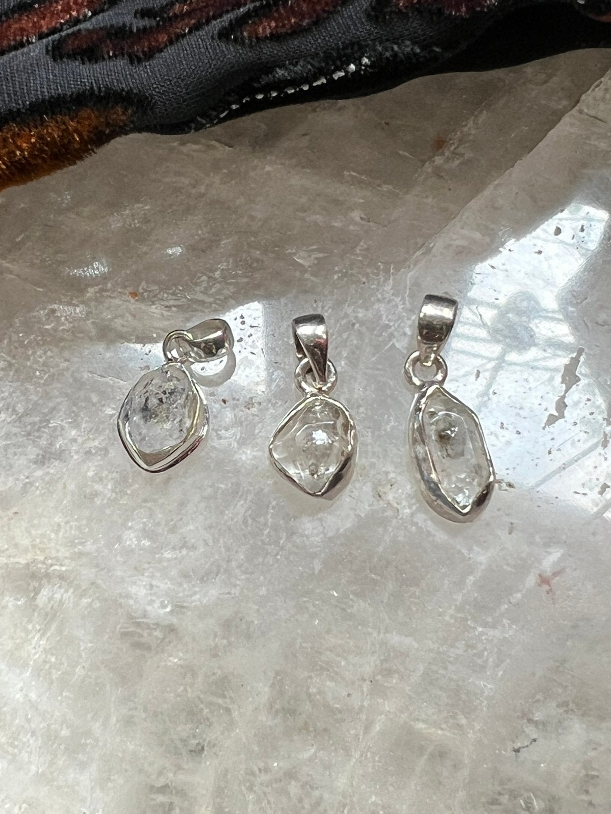 Herkimer diamant zilver hanger transformatie, Magnolia11, Nieuw, Ophalen of Verzenden, Met edelsteen