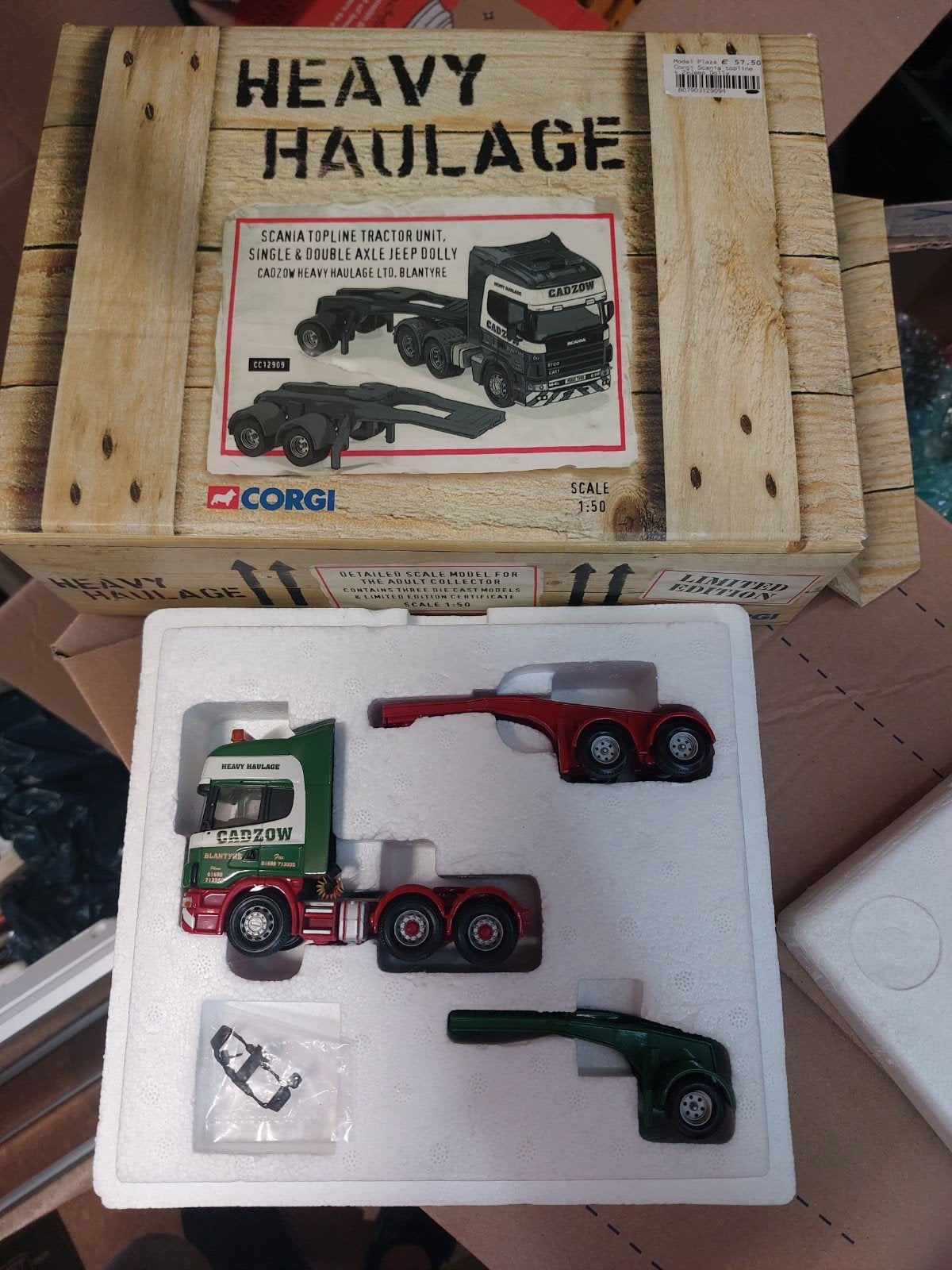 Corgi Heavy Haulage Scania Topline Tractor Unit 1:50, Ophalen of Verzenden