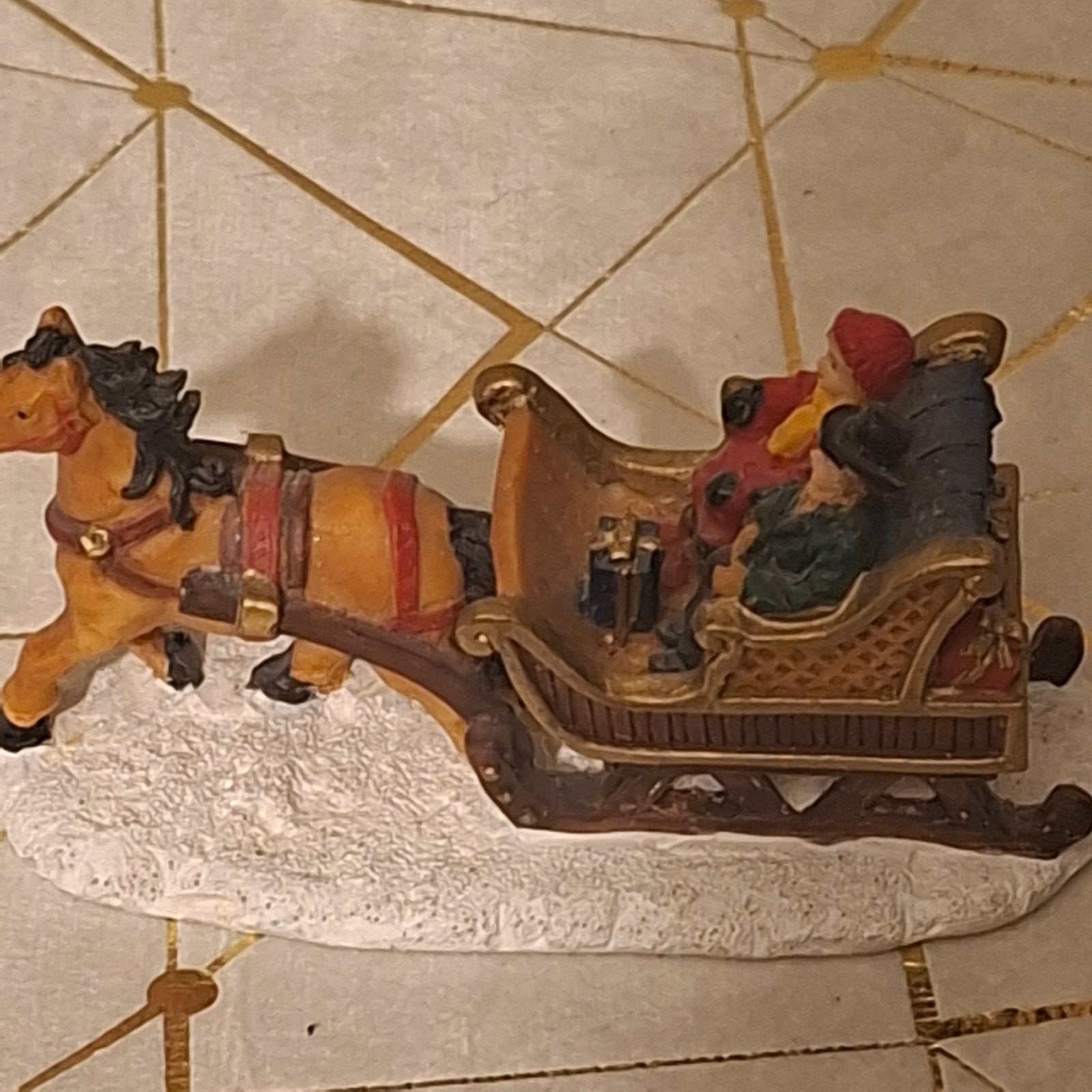 dickensville paard met slee, Ophalen of Verzenden, Zo goed als nieuw