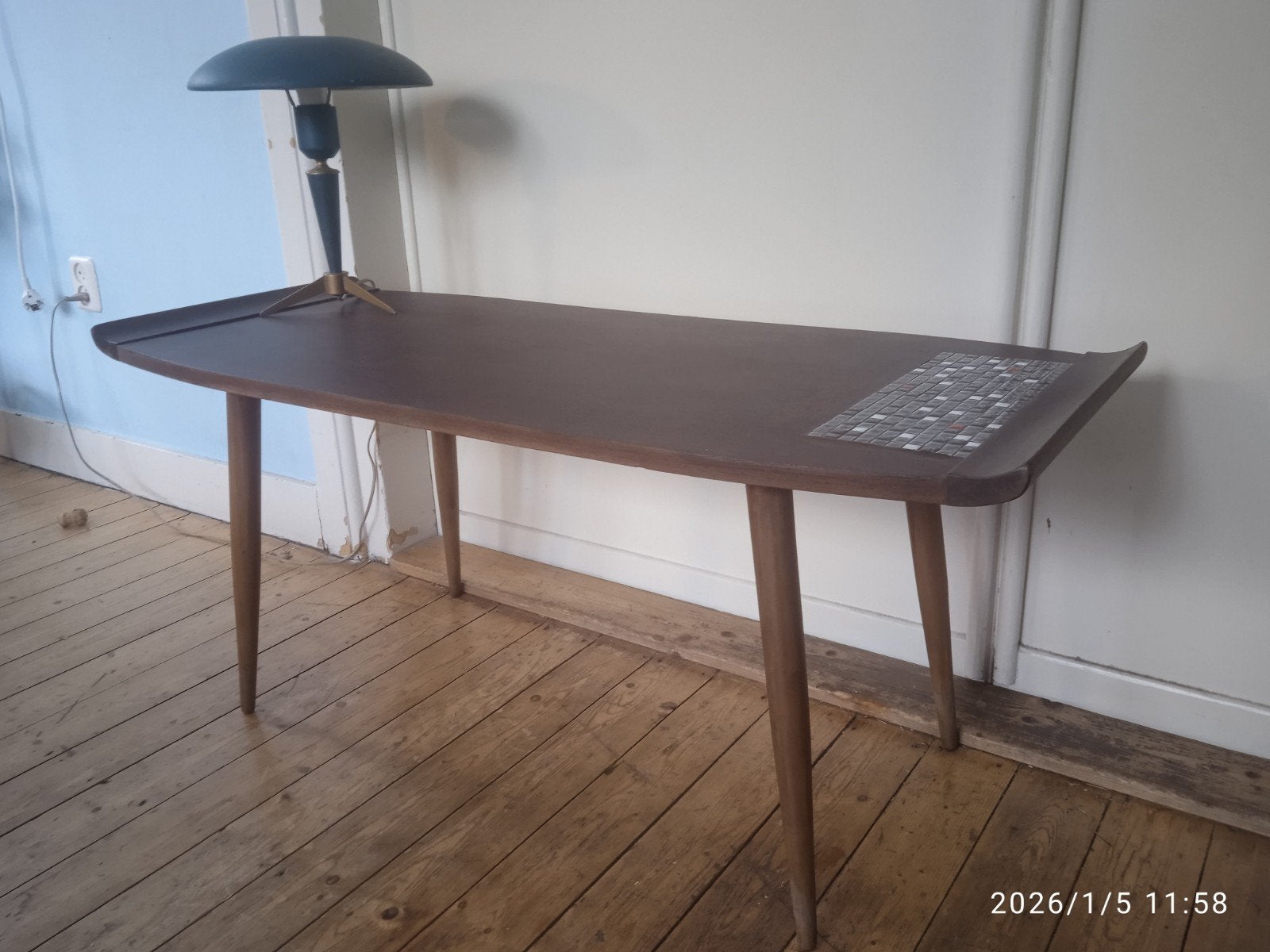Salontafel koffietafel sitetable bijzettafel Vintage Retro, Ophalen, 50 tot 100 cm, Zo goed als nieuw, Rechthoekig