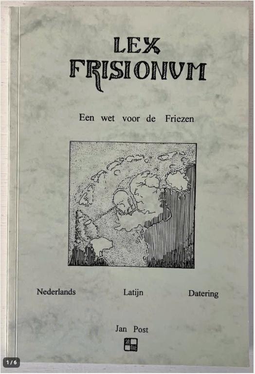 Lex Frisionum; Een wet voor de Friezen, Boeken, Ophalen of Verzenden, Zo goed als nieuw