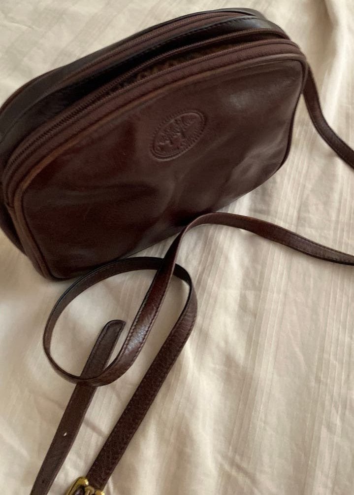 Bruine leren tas van de chestnutcollection, Ophalen of Verzenden, Zo goed als nieuw, Bruin, Leer