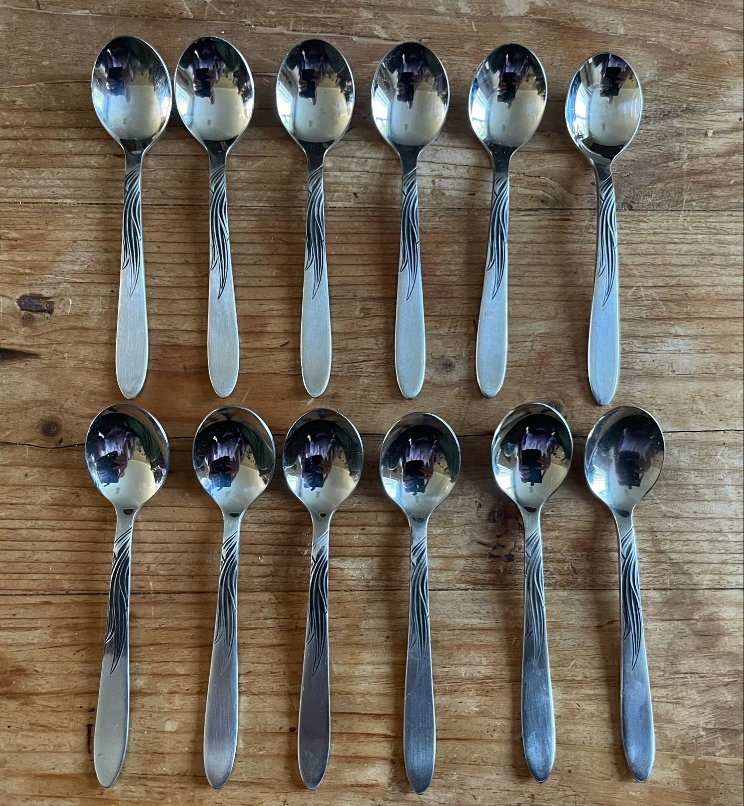 12 vintage likeur/advocaat lepeltjes Gero Zilmeta 520 Tango, Ophalen of Verzenden
