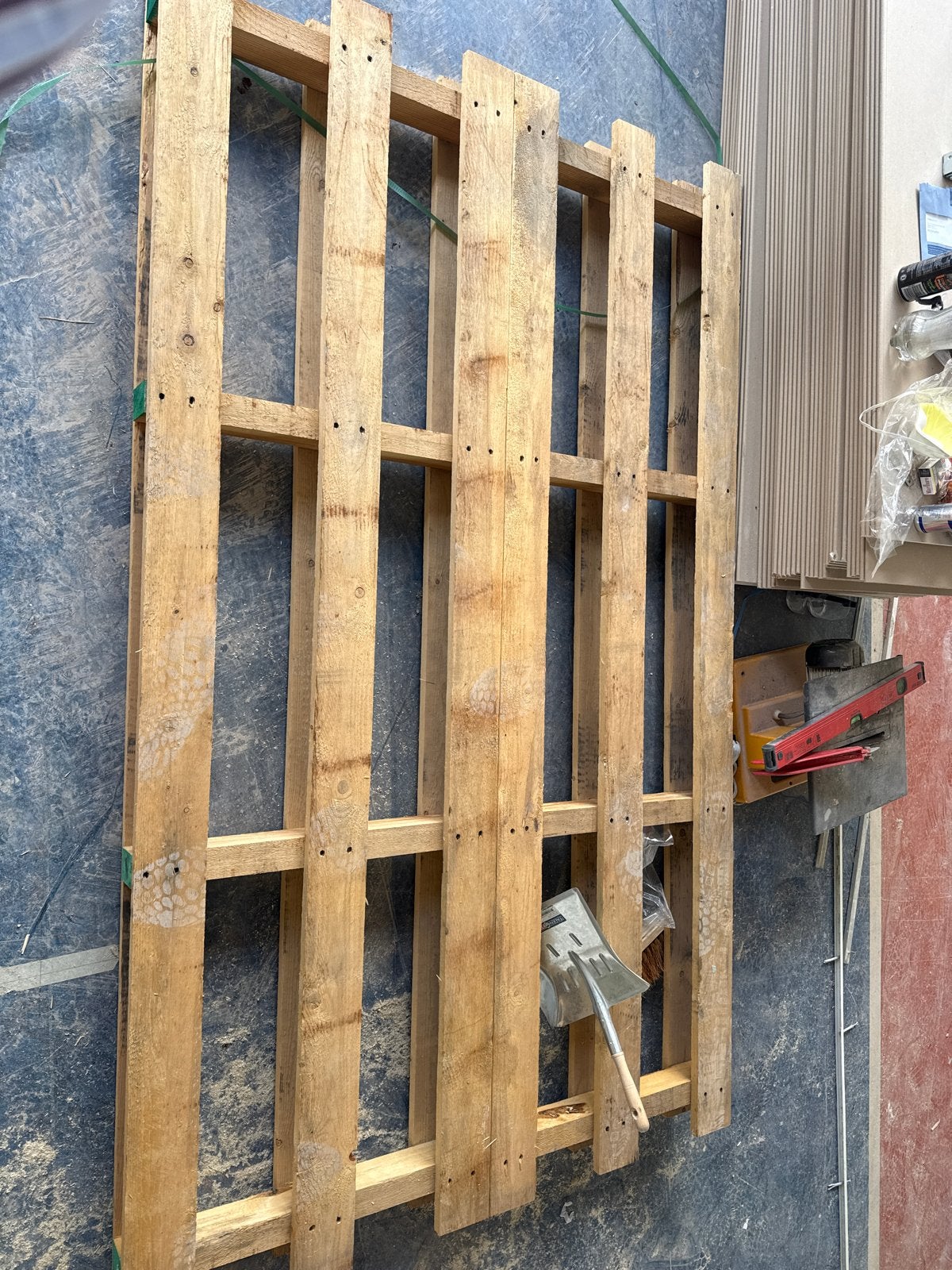 Gebruikte houten pallets en balken, Ophalen, Gebruikt, Grenen, Balk