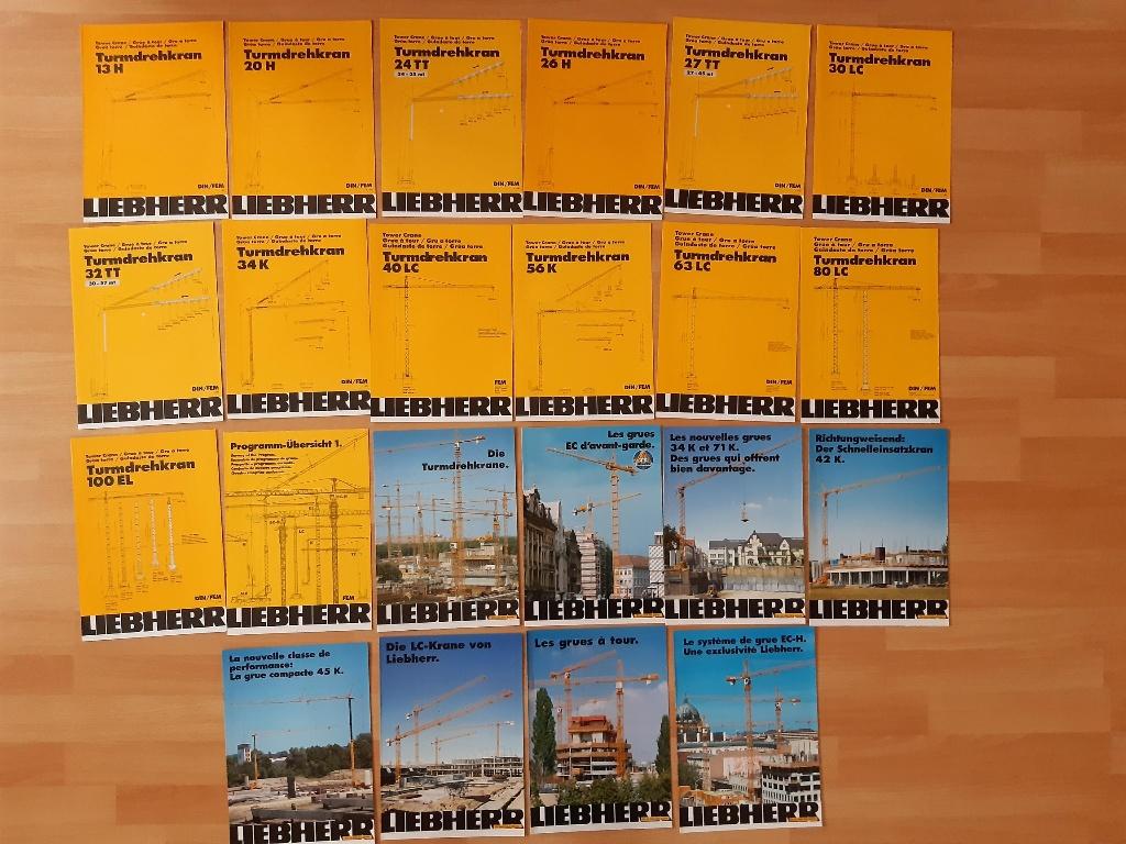 Liebherr torenkraan folders, Ophalen of Verzenden, Zo goed als nieuw, Overige merken