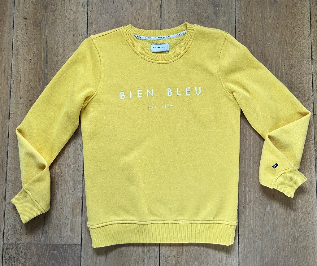 Bien Bleu warmgele sweater maat S, Geel, Ophalen of Verzenden, Zo goed als nieuw, Maat 36 (S)
