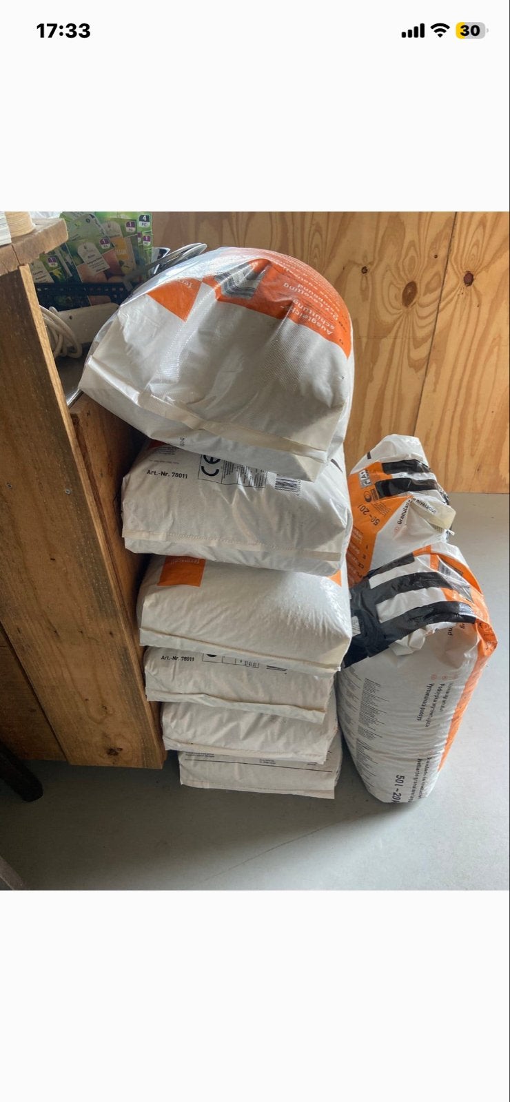 Droge egalisatiekorrels 20kg zakken, Ophalen, Nieuw