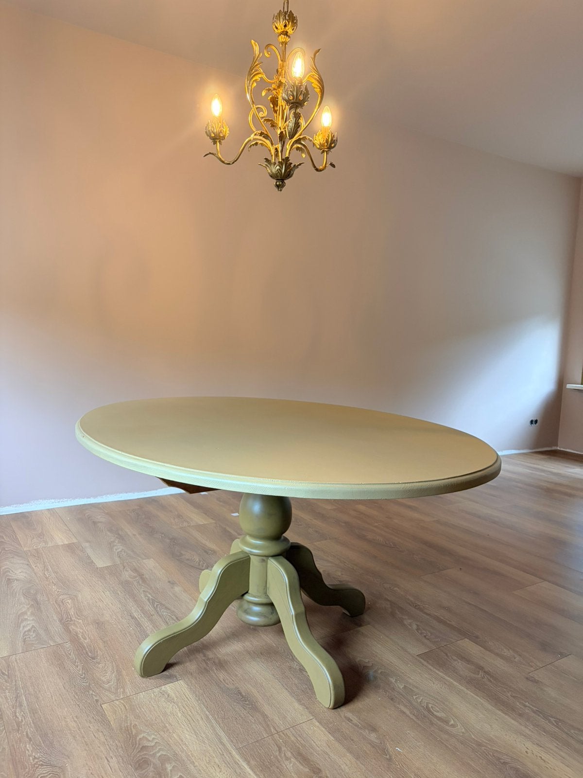 Ovale landelijke eettafel 160x120, Ophalen of Verzenden