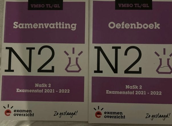NaSk 2 vmbo Tl/GL samenvatting + oefenboek, Ophalen of Verzenden, Zo goed als nieuw, VMBO, ExamenOverzicht