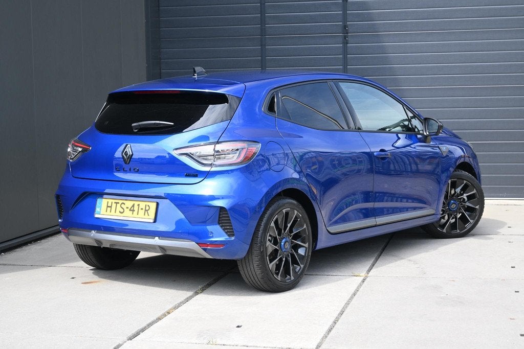 Renault Clio E-Tech Full Hybrid 145 esprit Alpine | 360 CAME, Gebruikt, Euro 6, Blauw, Leder en Stof