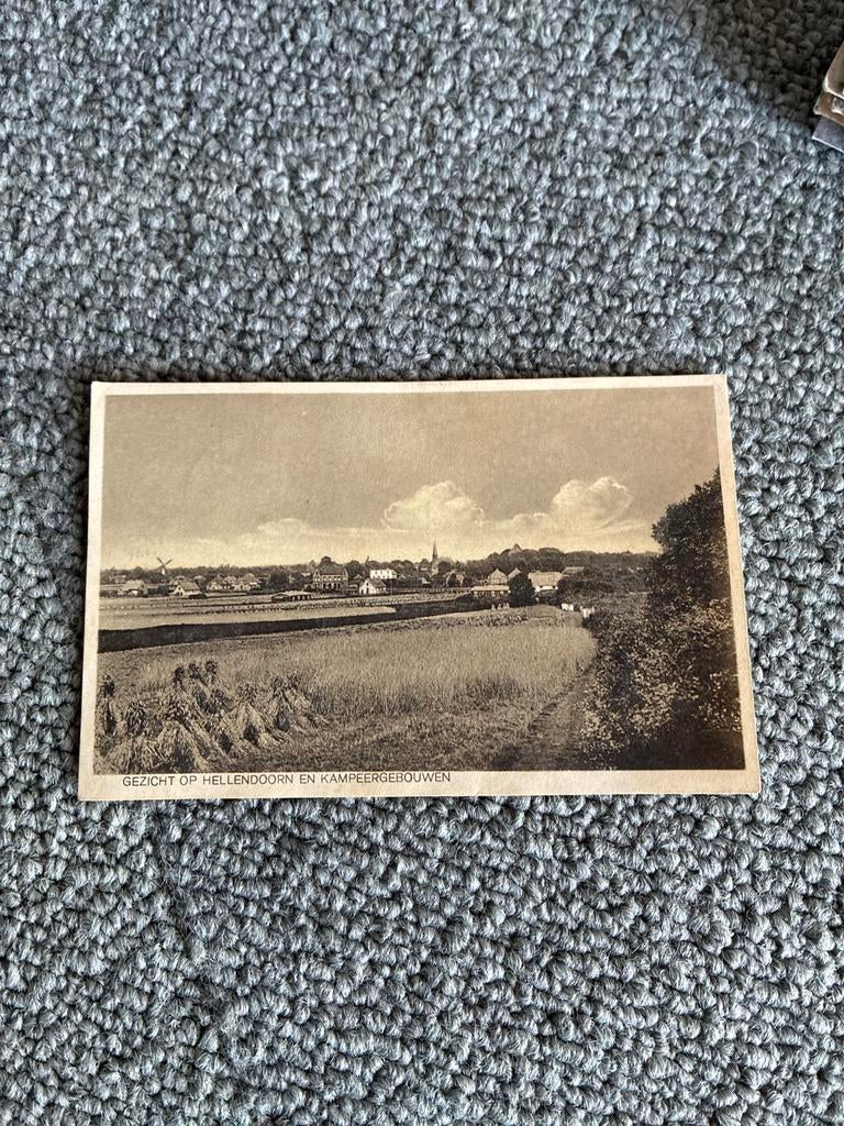 Ansichtkaart Hellendoorn 1933 - Gezicht op dorp en omgeving, Verzamelen, Ansichtkaarten | Nederland, Gelopen, Overijssel, 1920 tot 1940