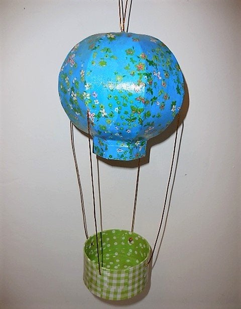 Schattig Papier Mache Balloon, Ophalen of Verzenden, Zo goed als nieuw, Ophangbaar, Overige typen