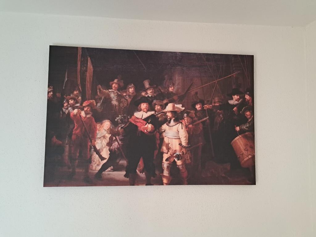 De Nachtwacht Canvas Print - 75x115 cm, Ophalen
