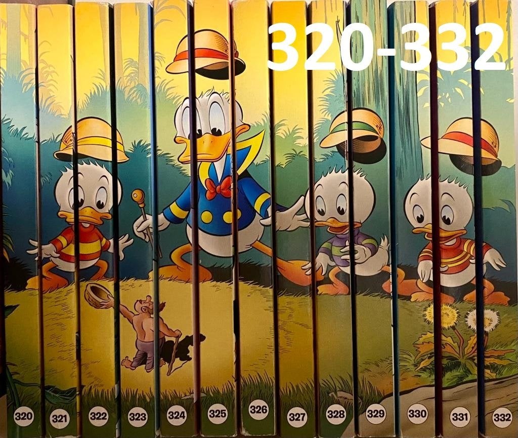 Prachtige complete set Donald Duck pockets deel 320 t/m 332!, Complete serie of reeks, Ophalen of Verzenden, Zo goed als nieuw