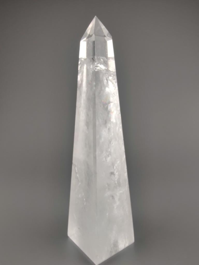 Bergkristal obelisk, Ophalen of Verzenden, Mineraal