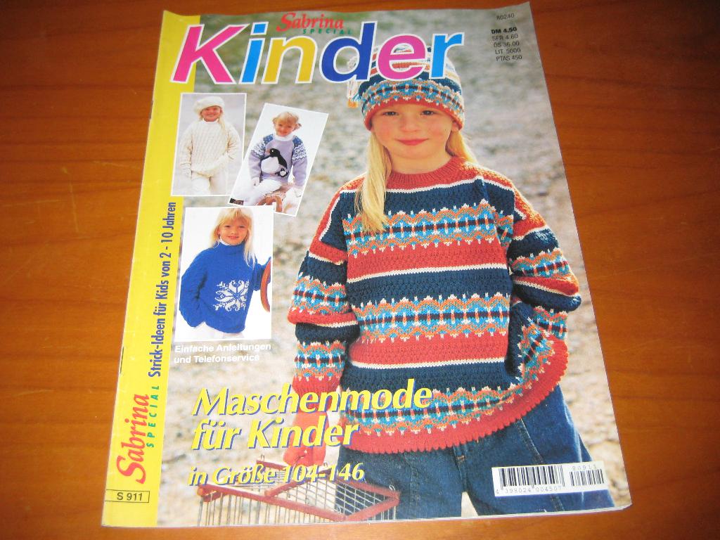 Sabrina Kinder: Maschenmode f. Kinder, 104-146, Ophalen of Verzenden, Zo goed als nieuw, Breien en Haken