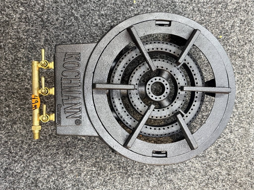 Kochmann gietijzeren ring gas brander 6,3KW set, Ophalen of Verzenden