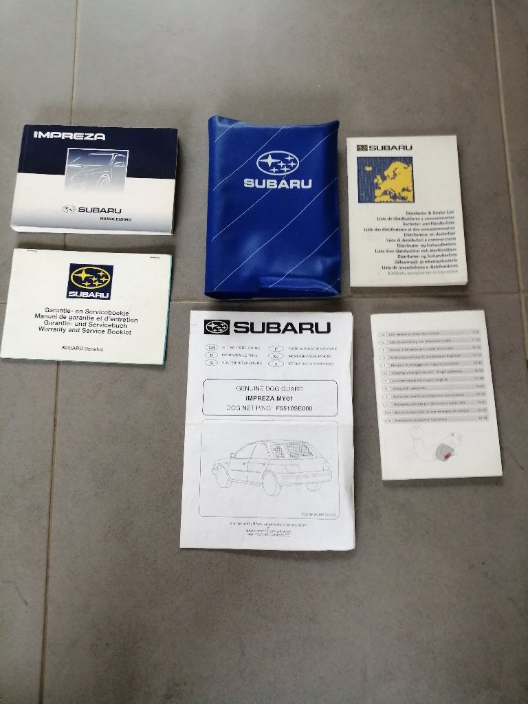 Compleet mapje boekjes SUBARU IMPREZA  type GD/GG 2000/2005, Ophalen of Verzenden
