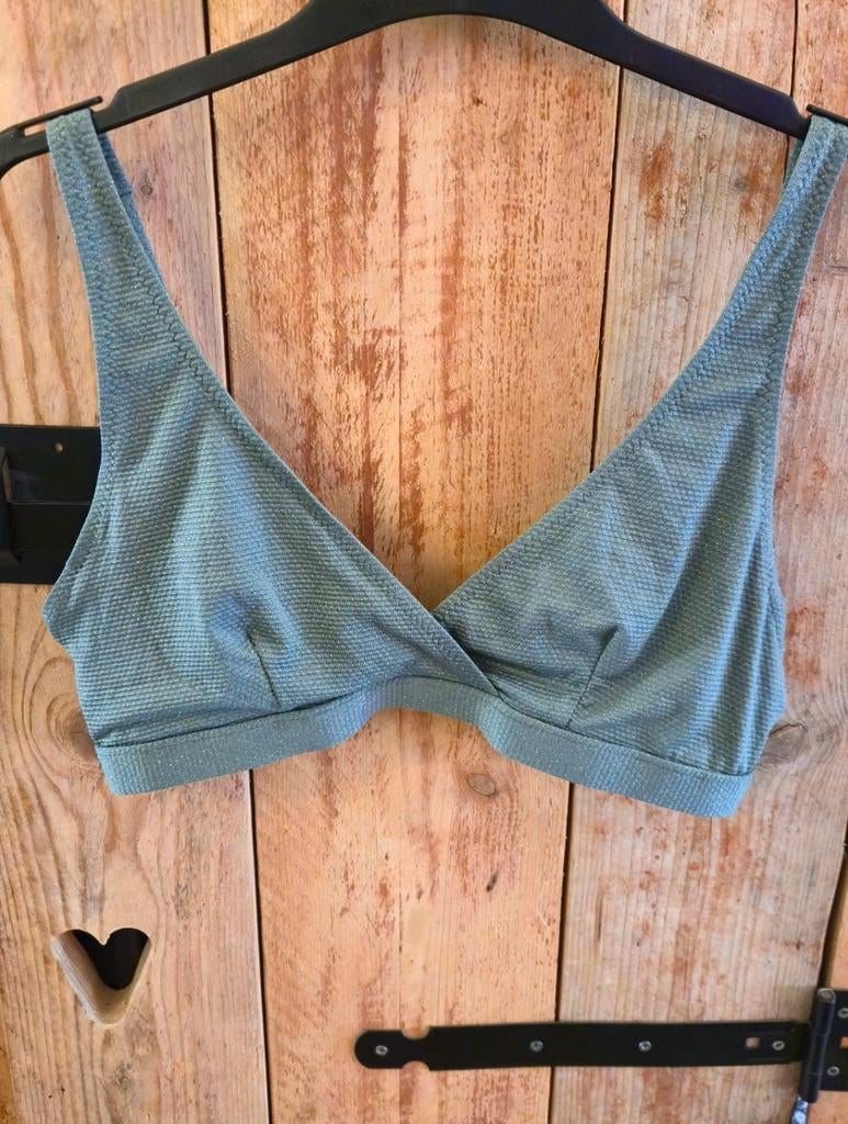 Hema groene bikini top maat L, Verzenden, Zo goed als nieuw, Bikini, Hema