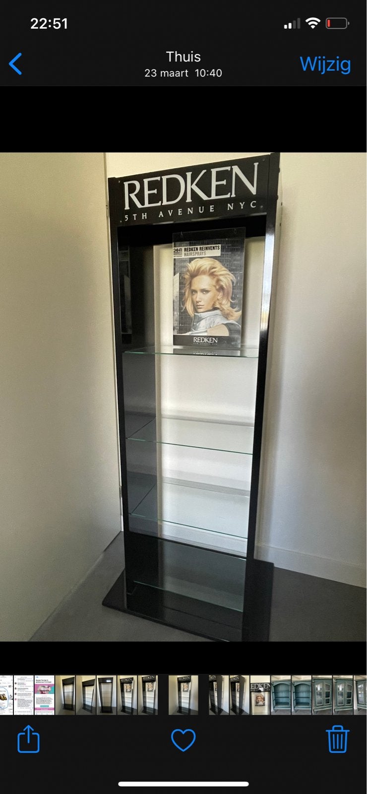 Redken product display kast - etalage voor kapsalon, Ophalen of Verzenden