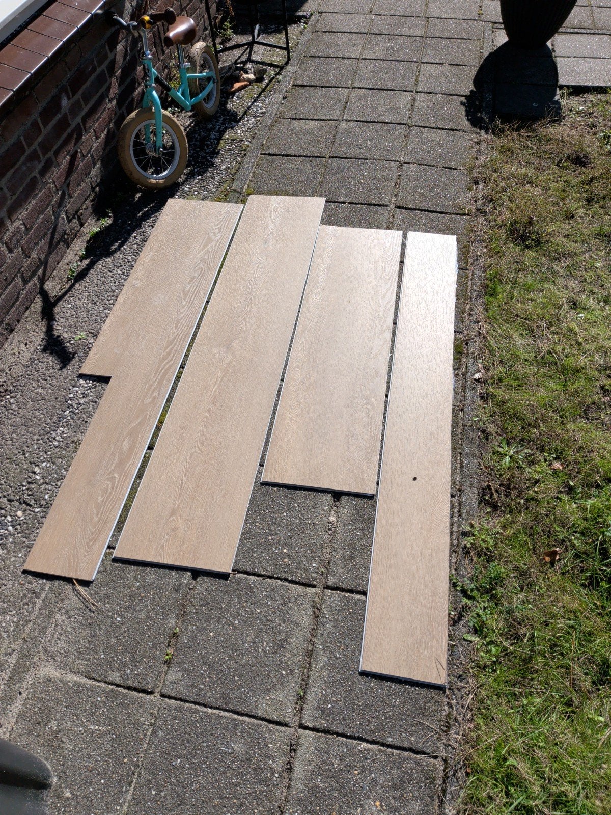 1 m2 klik PVC vloerdelen - Gratis af te halen, Ophalen, Kunststof, Gebruikt, Overige typen
